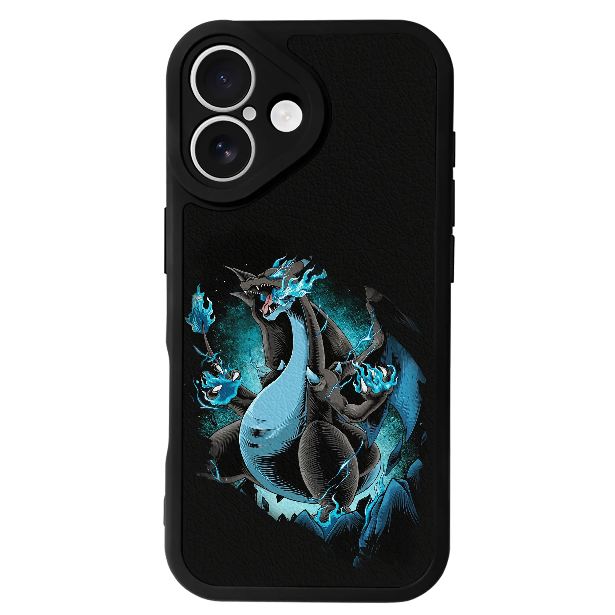 ポケモン グッズ,リザードン - IPhone 16シリーズ対応 ・ シリコンスマホケース ・ レザー調 ・ 高精度フィット ・ 耐衝撃 ・ ワイヤレス充電対応 ・ 精密カット